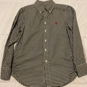 Ralph Lauren Navy and White Gingham Shirt